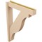 Ekena Millwork 6-in W x 30-in D x 42-in H Funston Block Rough Cedar Woodgrain TimberThane Outlooker, Primed Tan OUTUR060X30X42FST44RCPR - alternate 4